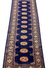 Load image into Gallery viewer, 8&#39; Foot Runner Handmade Bokhara Navy Blue #F-6800