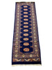 Load image into Gallery viewer, 8&#39; Foot Runner Handmade Bokhara Navy Blue #F-6800