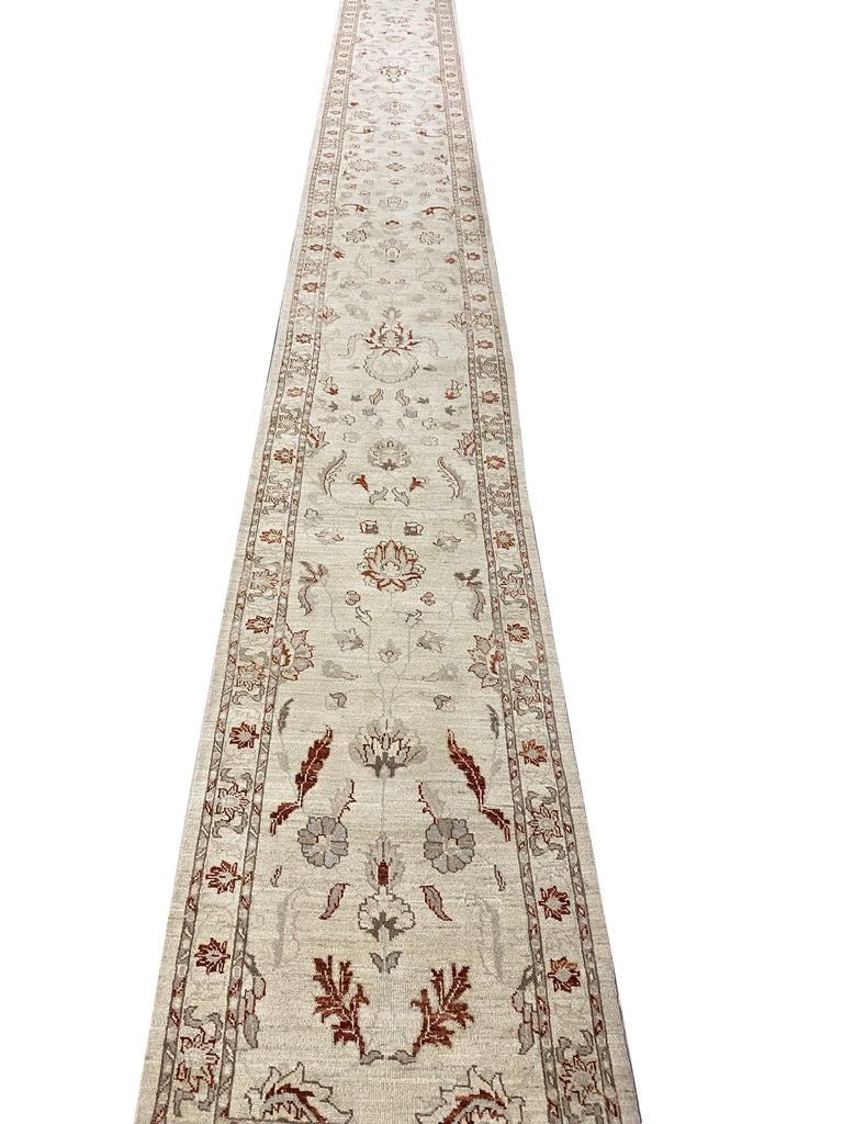 25' Long Handmade Chobi Peshawar Runner #F-6801