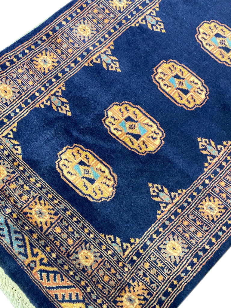 10' New Handmade Bokhara Runner DARK BLUE #PIX-29907