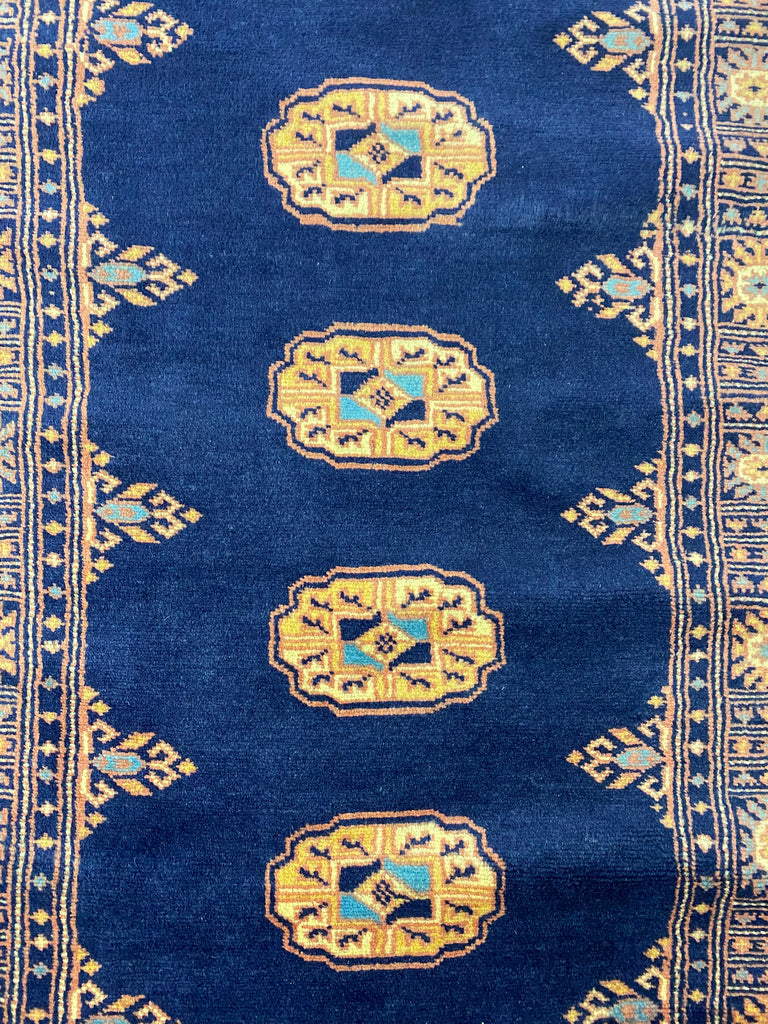 10' New Handmade Bokhara Runner DARK BLUE #PIX-29907