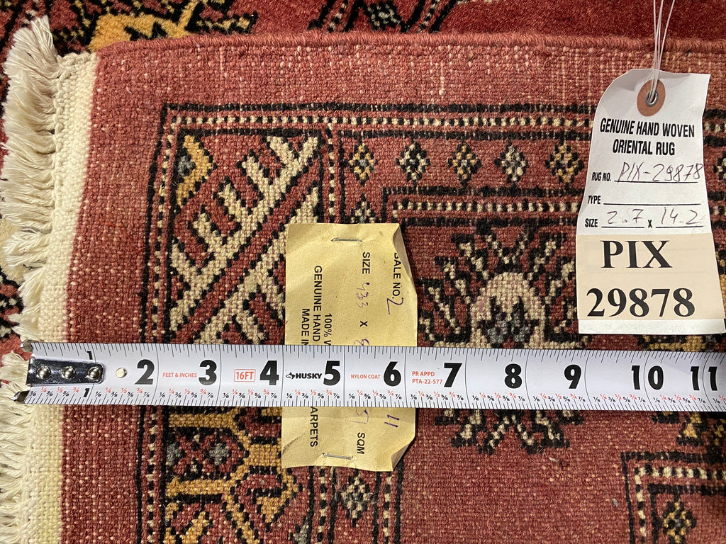 14' Feet New Handmade Bokhara Runner #PIX-29878