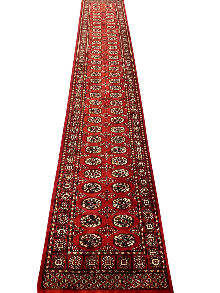16' feet Long Runner Handmade Bokhara Rug #PIX-29836