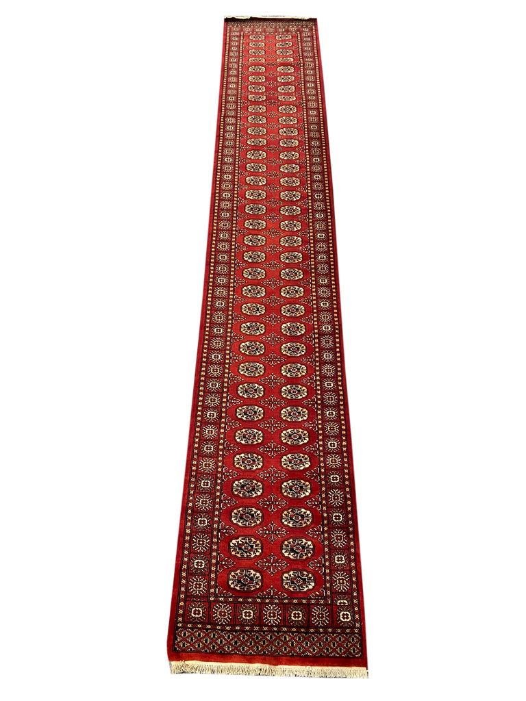 16' feet Long Runner Handmade Bokhara Rug #PIX-29836