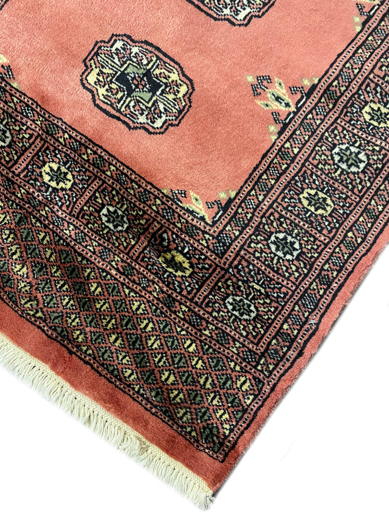 14' Feet Long Runner Classic Handmade Bokhara Rose Salmon #PIX-29874