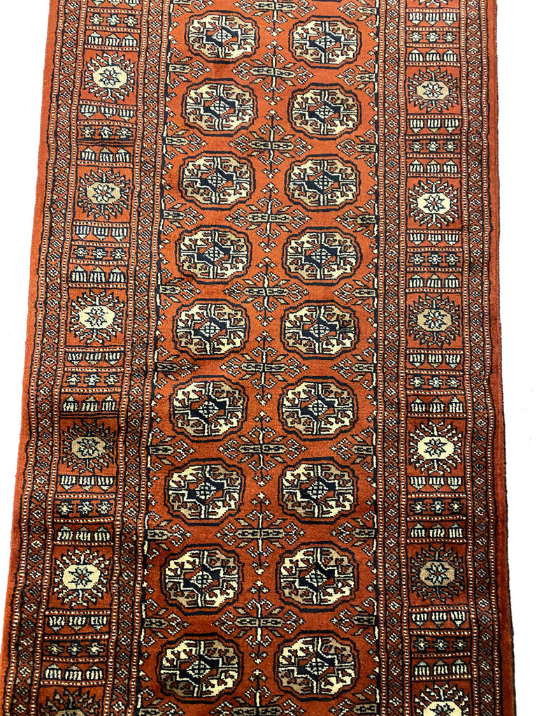 18' Feet Runner Classic Bokhara Handmade Pakistan #PIX-29859