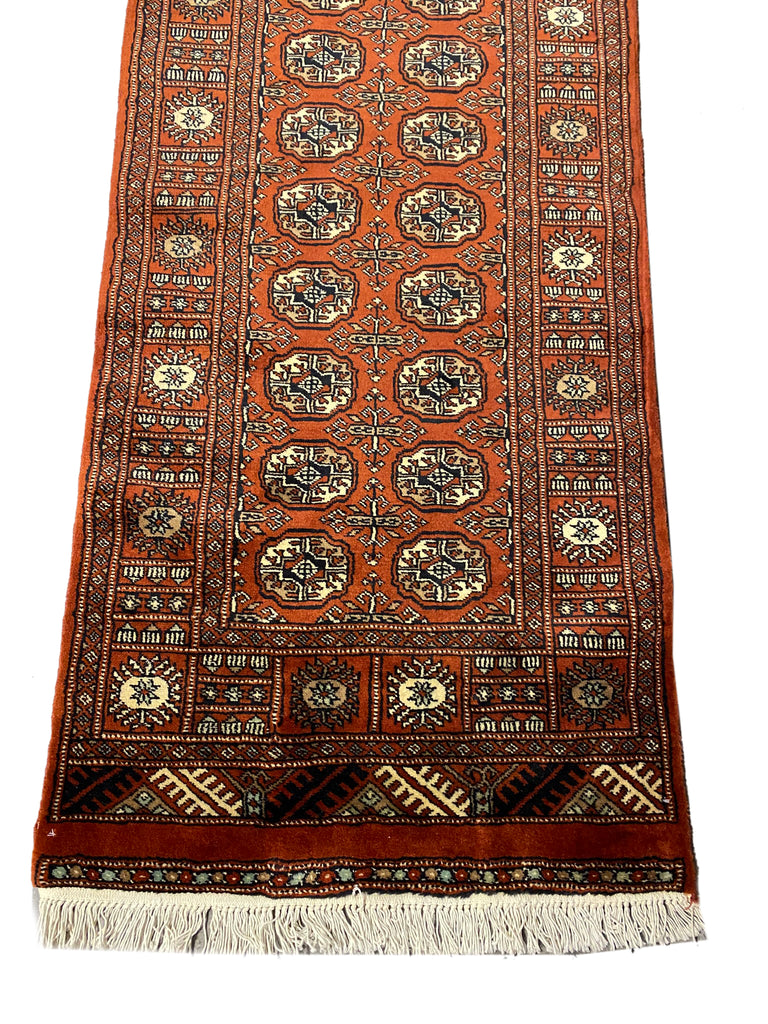 18' Feet Runner Classic Bokhara Handmade Pakistan #PIX-29859