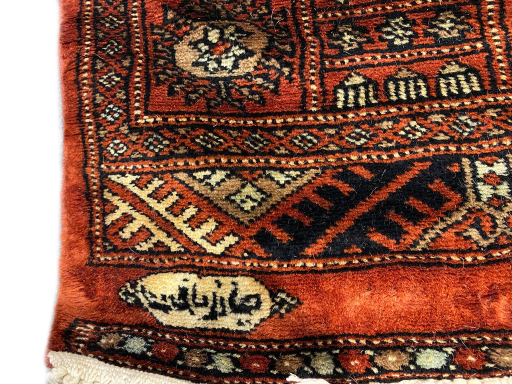 18' Feet Runner Classic Bokhara Handmade Pakistan #PIX-29859