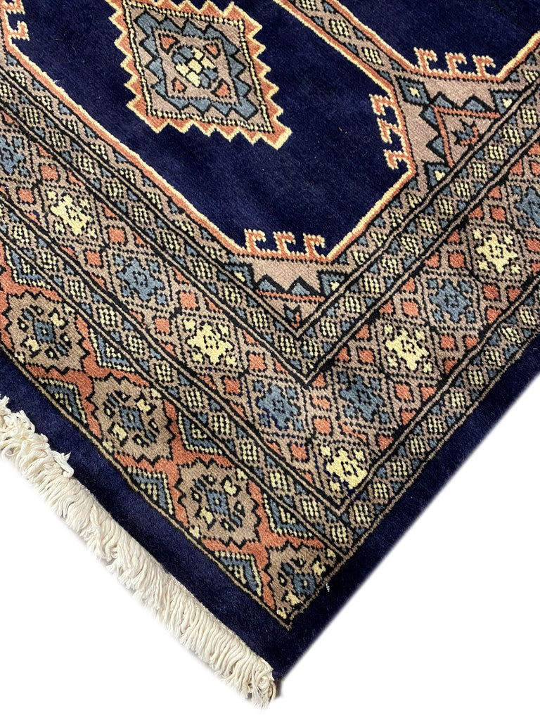 14' feet Long Jaldar Bokhara Runner BLUE #PIX-29964