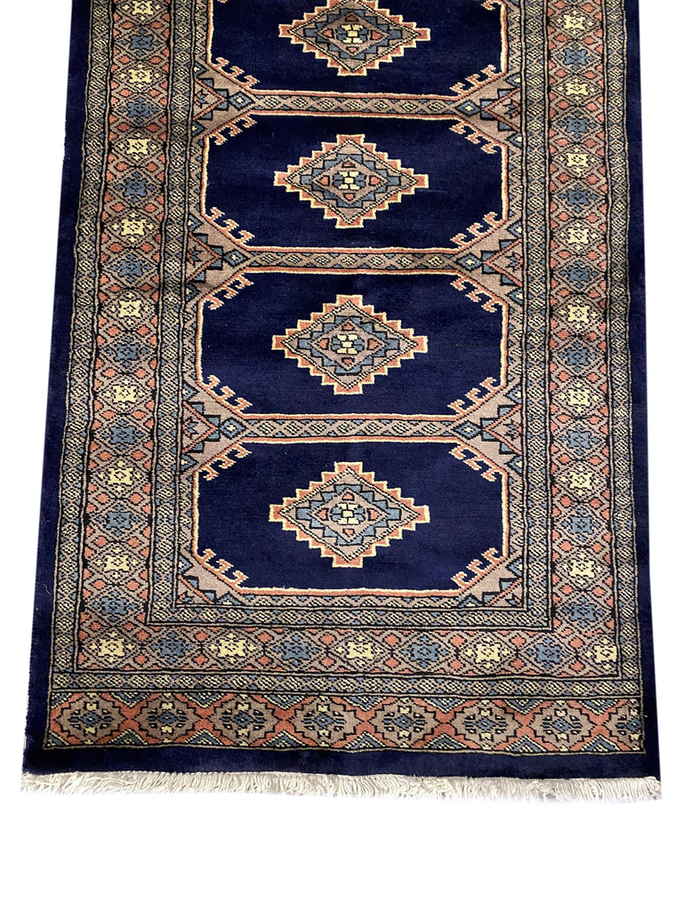 14' feet Long Jaldar Bokhara Runner BLUE #PIX-29964