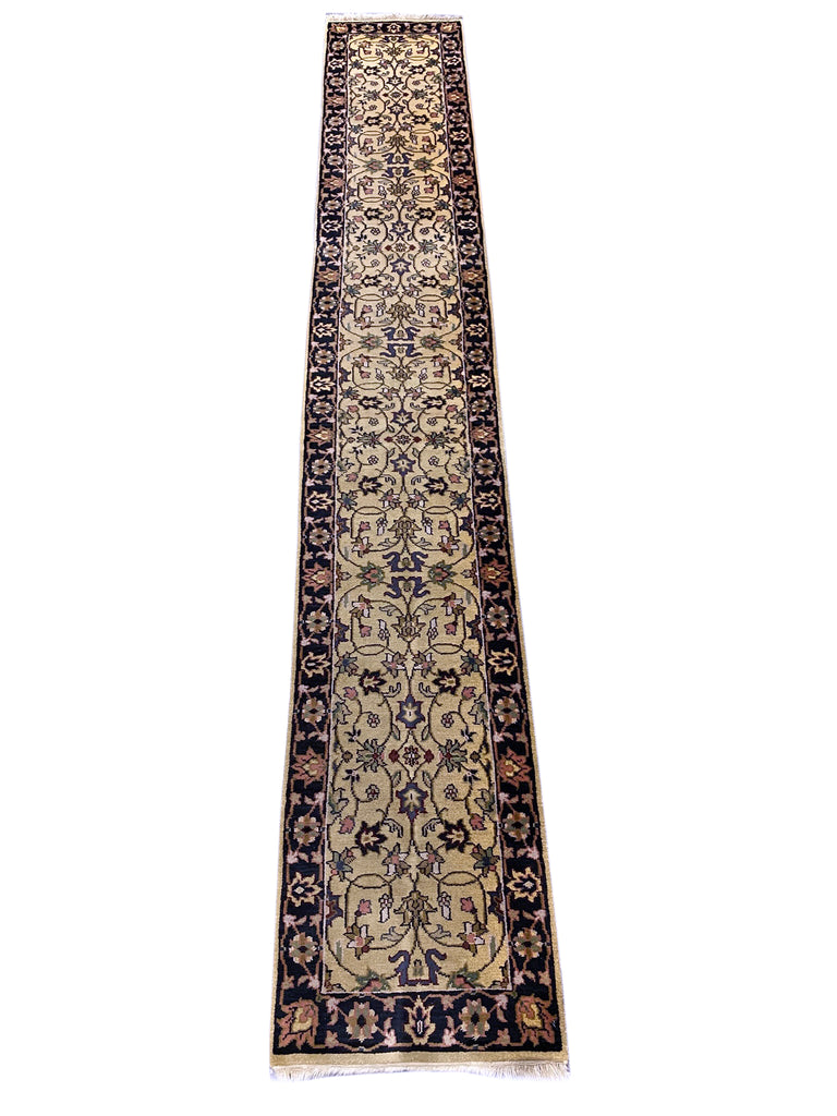 16' Feet Long Handmade India Wool Runner #F-6802
