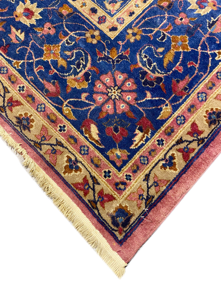 9.11 x 11.9 Antique Tabriz Wool Rug TREES #F-6804