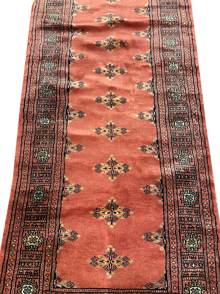 8' Feet Bokhara Runner handmade Pakistan #F-6808