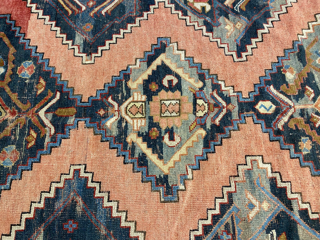 5.1 x 7.4 Semi-Antique Tribal Persian Kurd Rug Wool on Wool #F-6809