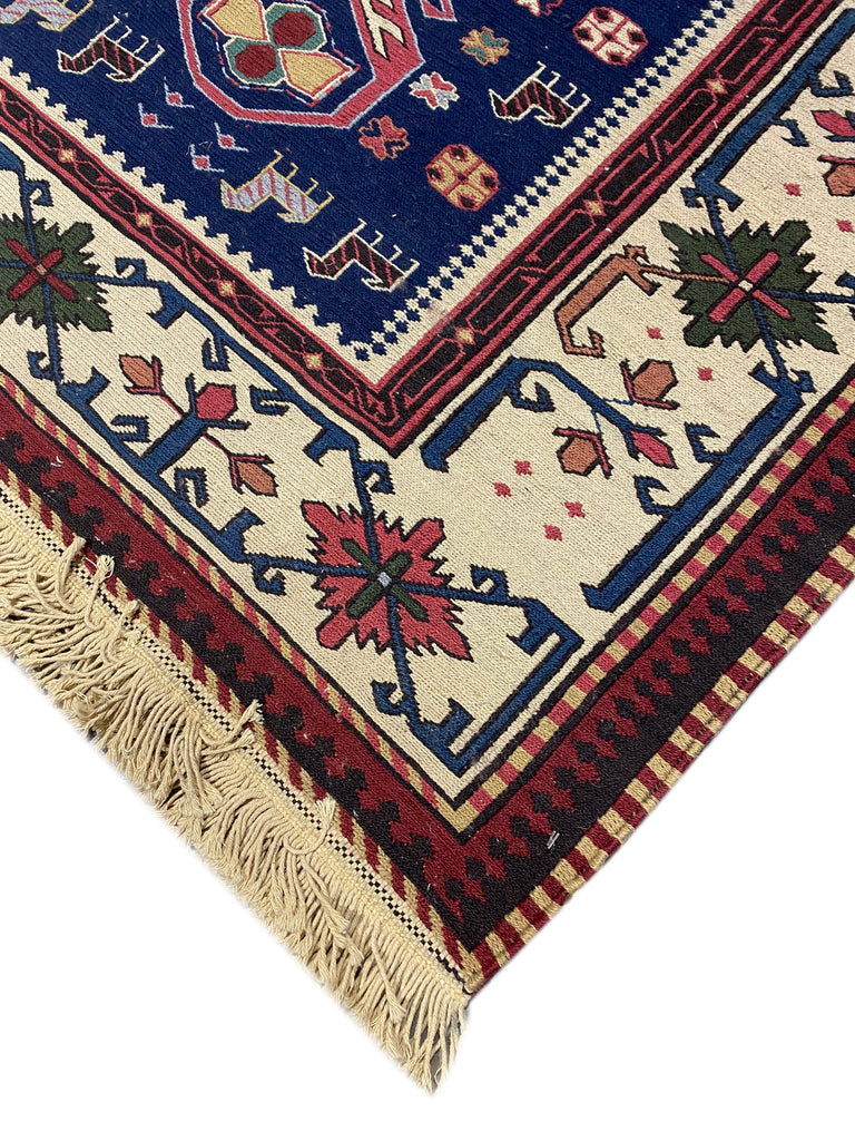 4.3 x 9.3 Semi-Antique Russia Sumak Rug #F-6810