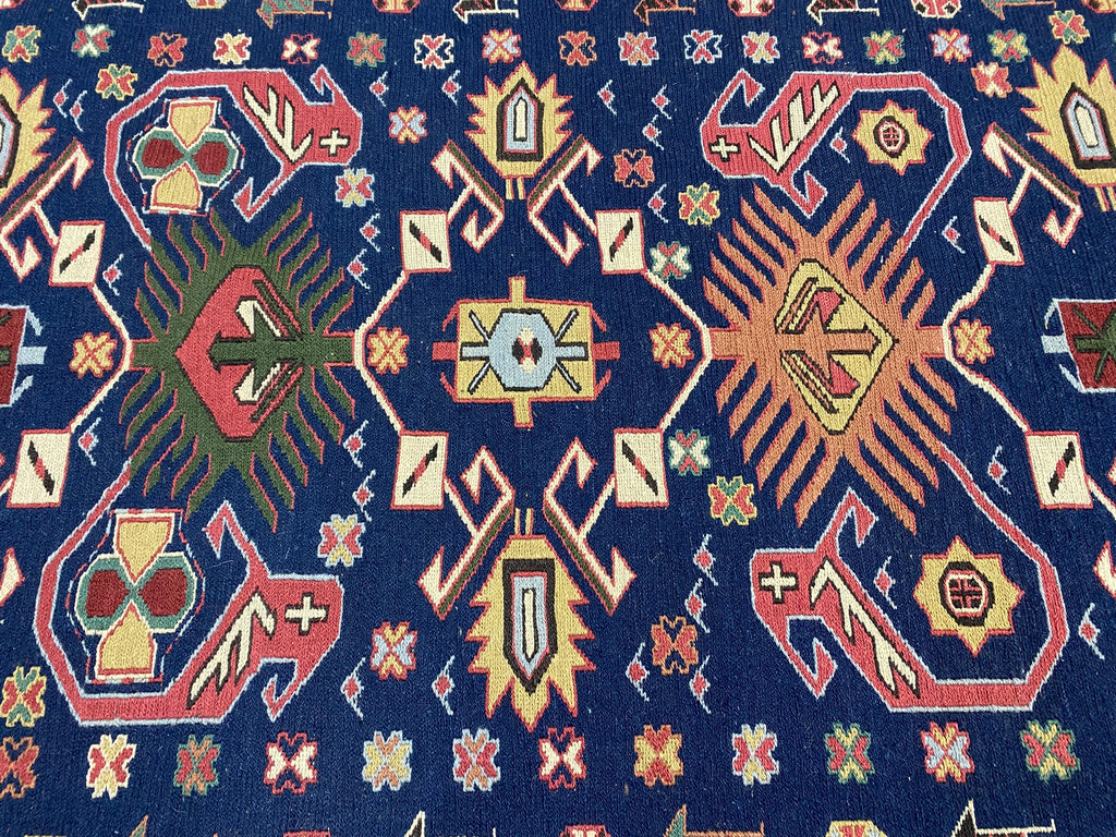 4.3 x 9.3 Semi-Antique Russia Sumak Rug #F-6810