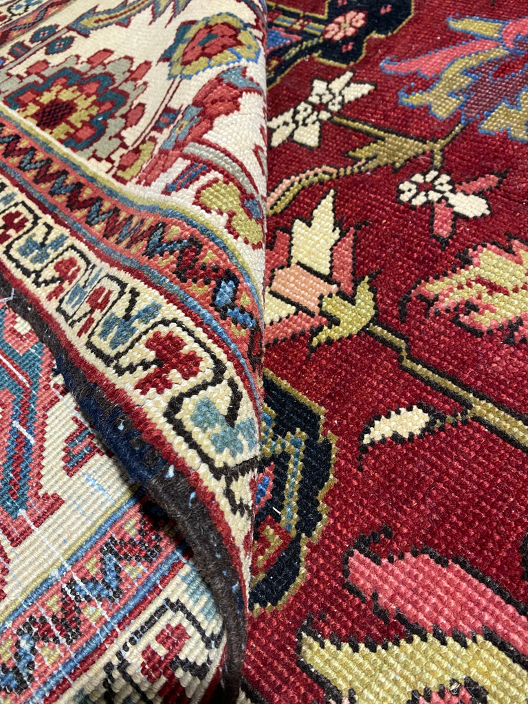 11.6 x 15.3 Amazing Authentic Persian Heriz Rug #B-80110