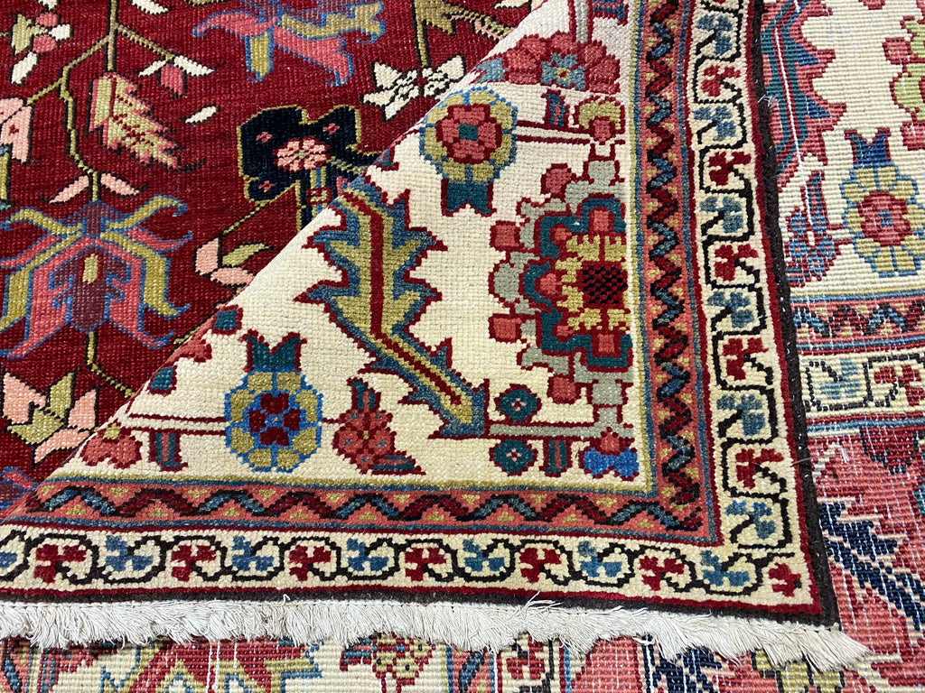 11.6 x 15.3 Amazing Authentic Persian Heriz Rug #B-80110