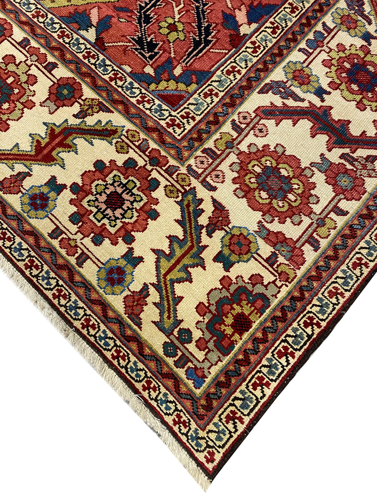 11.6 x 15.3 Amazing Authentic Persian Heriz Rug #B-80110