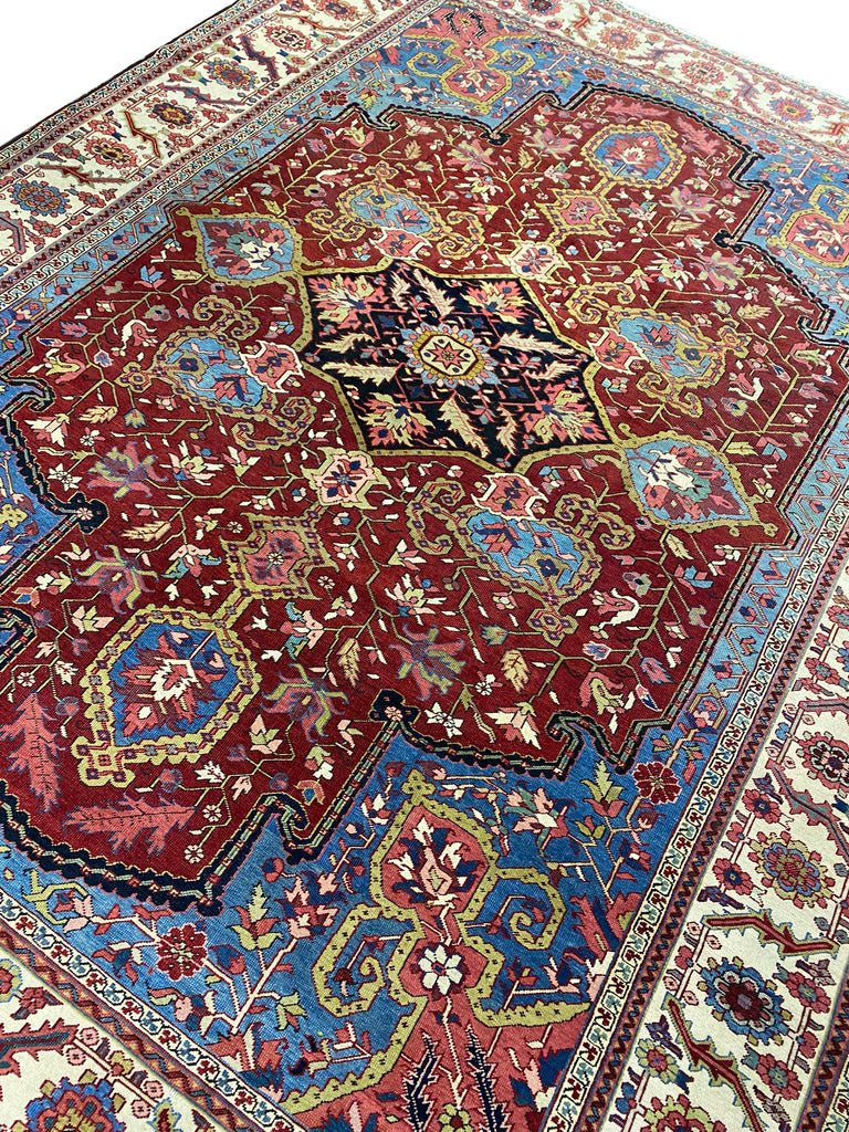 11.6 x 15.3 Amazing Authentic Persian Heriz Rug #B-80110