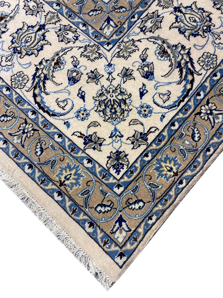 9.10 x 18.11 Large Oversize Persian Nain Rug Wool and Silk Handmade Iran #PIX-12924