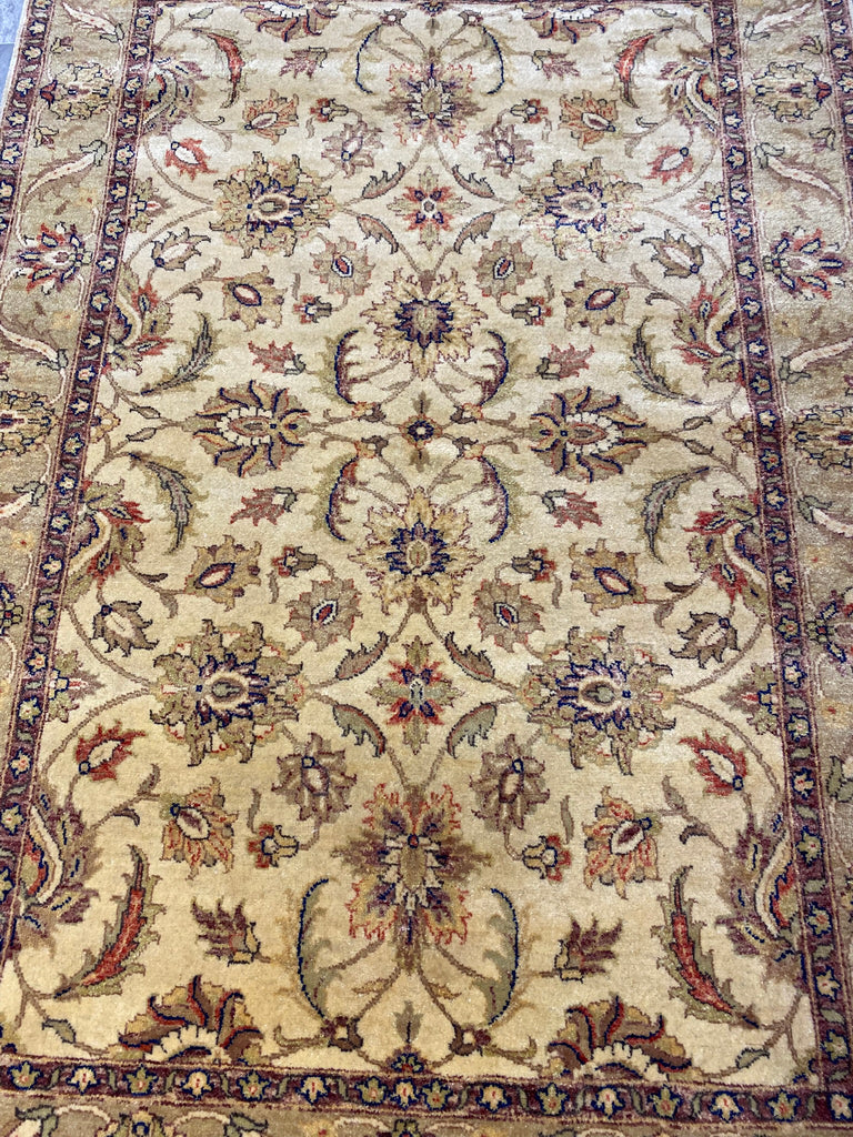 4 x 6.3 New Handmade Wool Jaipour Rug #PIX-4438