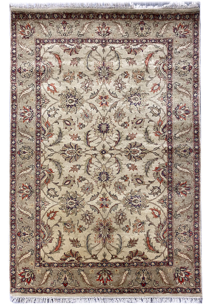 4 x 6.3 New Handmade Wool Jaipour Rug #PIX-4438