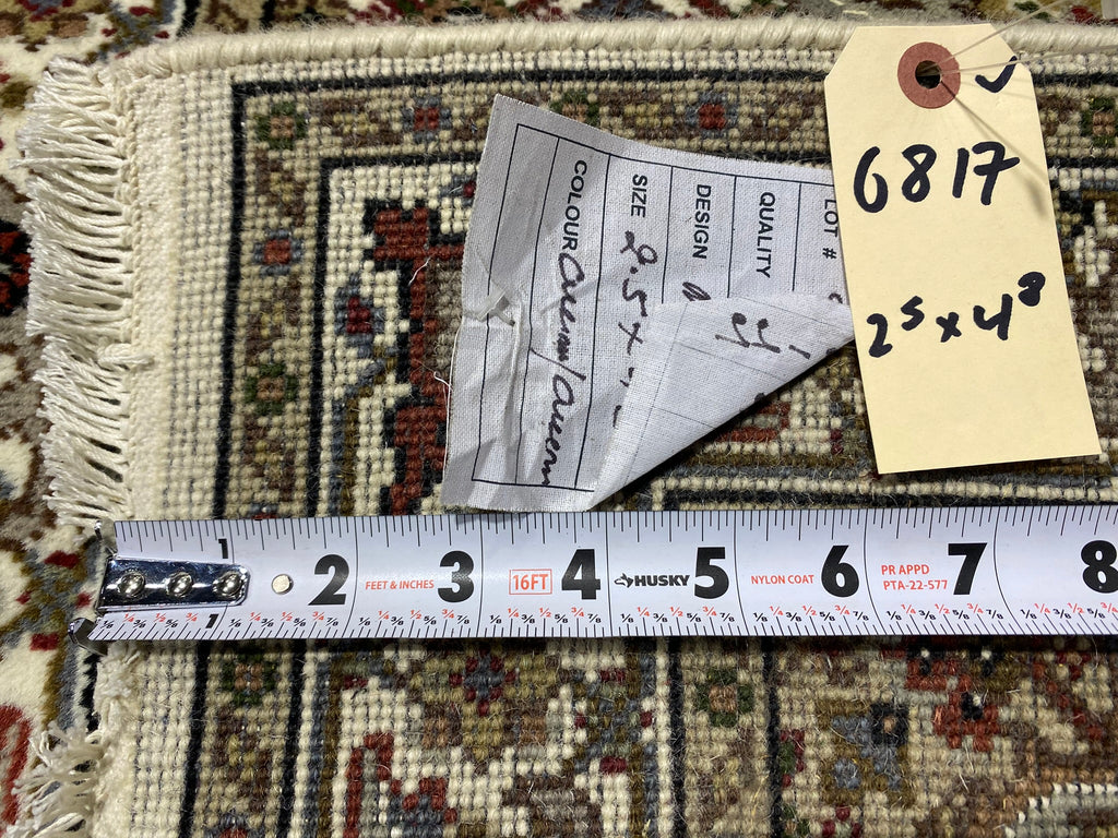 2.5 x 4.8 x 4.8 Mahi Tabriz Handmade Wool and Silk Rug #F-6817