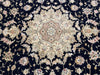 Load image into Gallery viewer, 5.9 x 8.9 Wool and Silk Quality Handmade Rug BLACK #PIX-8527