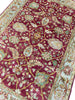 Load image into Gallery viewer, 6' x 9' New Handmade Wool Rug Burgundy Green #PIX-5177