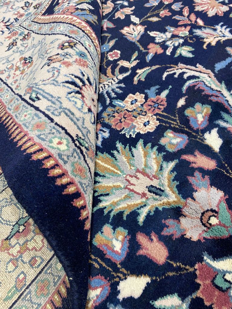 5.9 x 8.10 Midnight Blue New Handmade Rug Fine Wool #F-6821