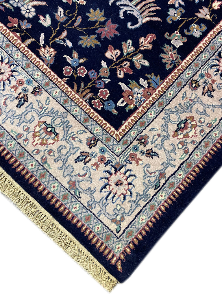 5.9 x 8.10 Midnight Blue New Handmade Rug Fine Wool #F-6821