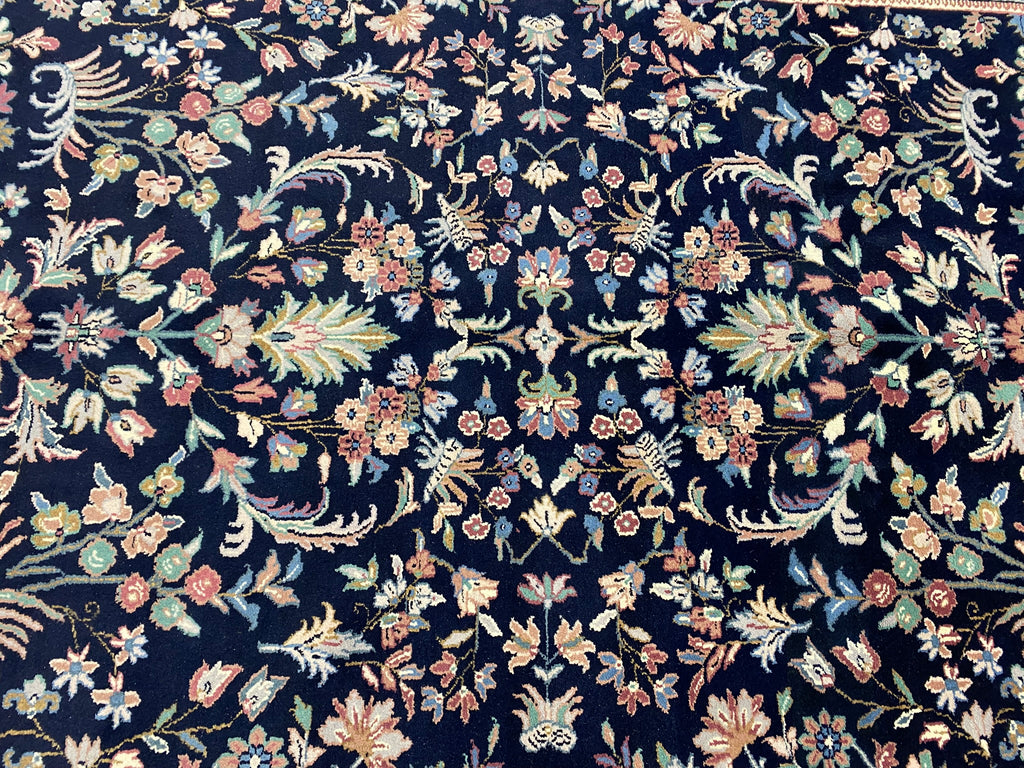 5.9 x 8.10 Midnight Blue New Handmade Rug Fine Wool #F-6821