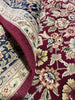 Load image into Gallery viewer, 6.2 x 9.6 Quality Handmade Wool and Silk Rug BURGUNDY #F-6822