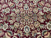 Load image into Gallery viewer, 6.2 x 9.6 Quality Handmade Wool and Silk Rug BURGUNDY #F-6822