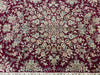 Load image into Gallery viewer, 6.2 x 9.6 Quality Handmade Wool and Silk Rug BURGUNDY #F-6822