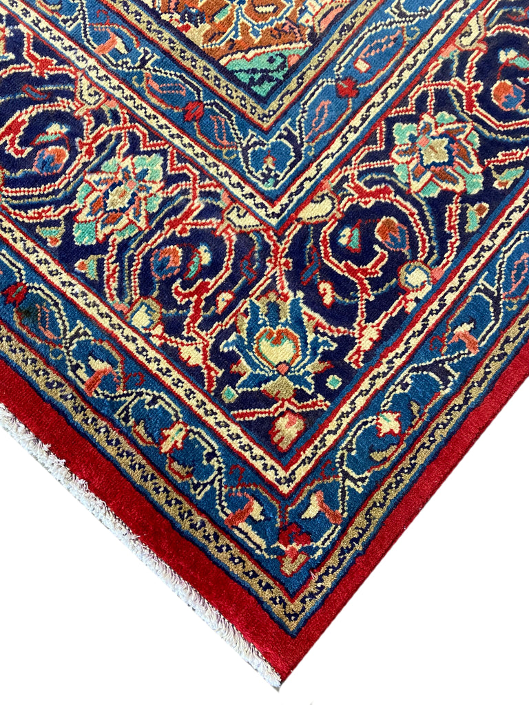 9 x 12 Semi-Antique Persian Tabriz Wool Rug #F-6823