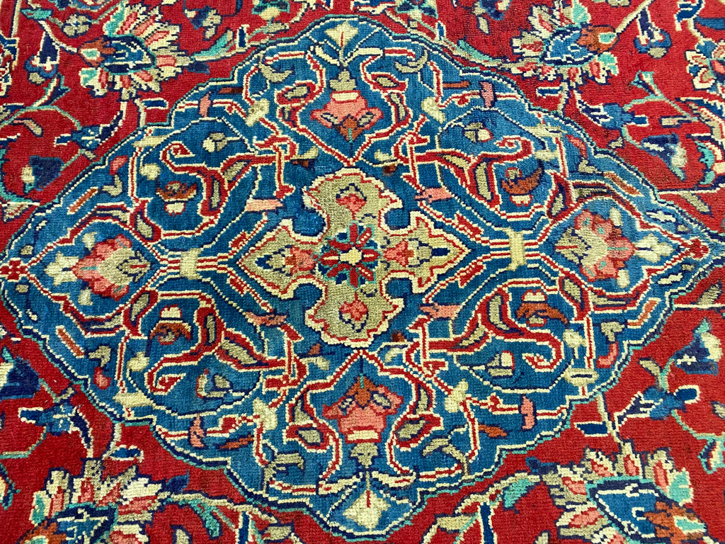 9 x 12 Semi-Antique Persian Tabriz Wool Rug #F-6823