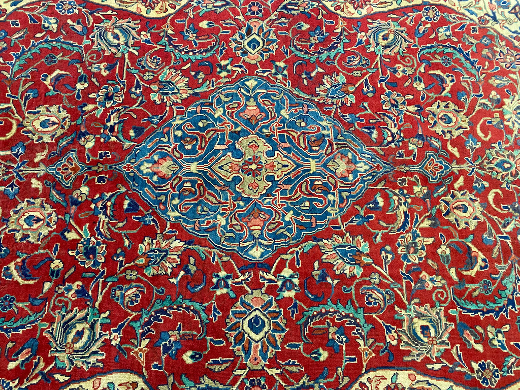 9 x 12 Semi-Antique Persian Tabriz Wool Rug #F-6823