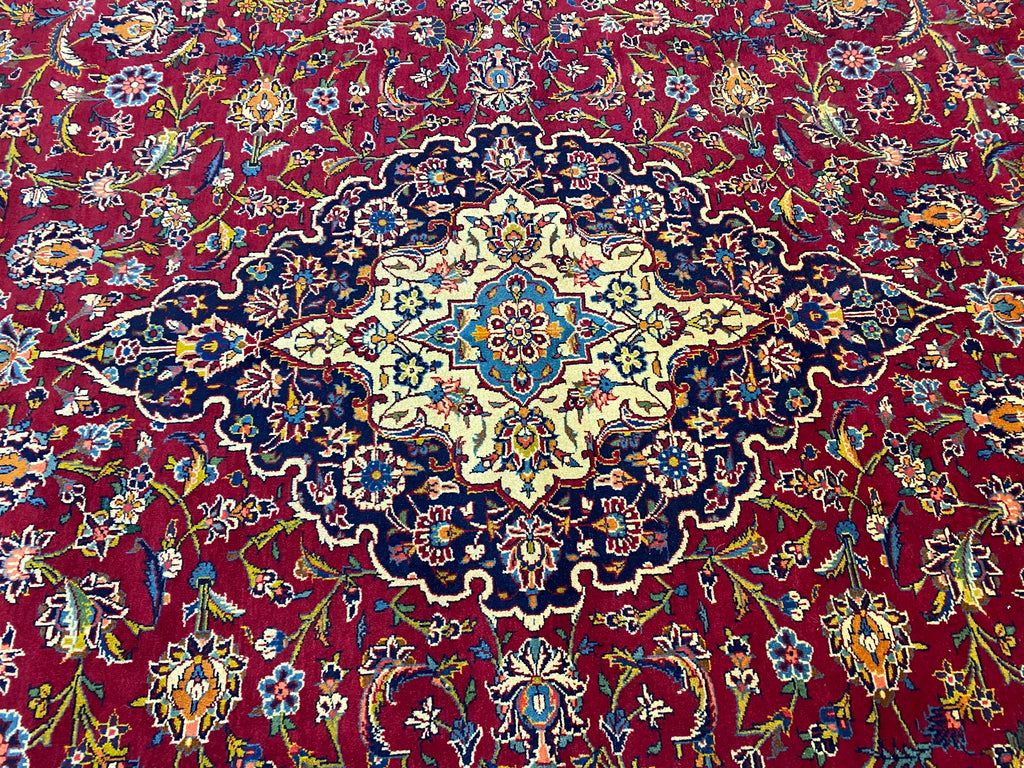 9.8 x 13.6 Persian Classic Kashan Rug #F-6825