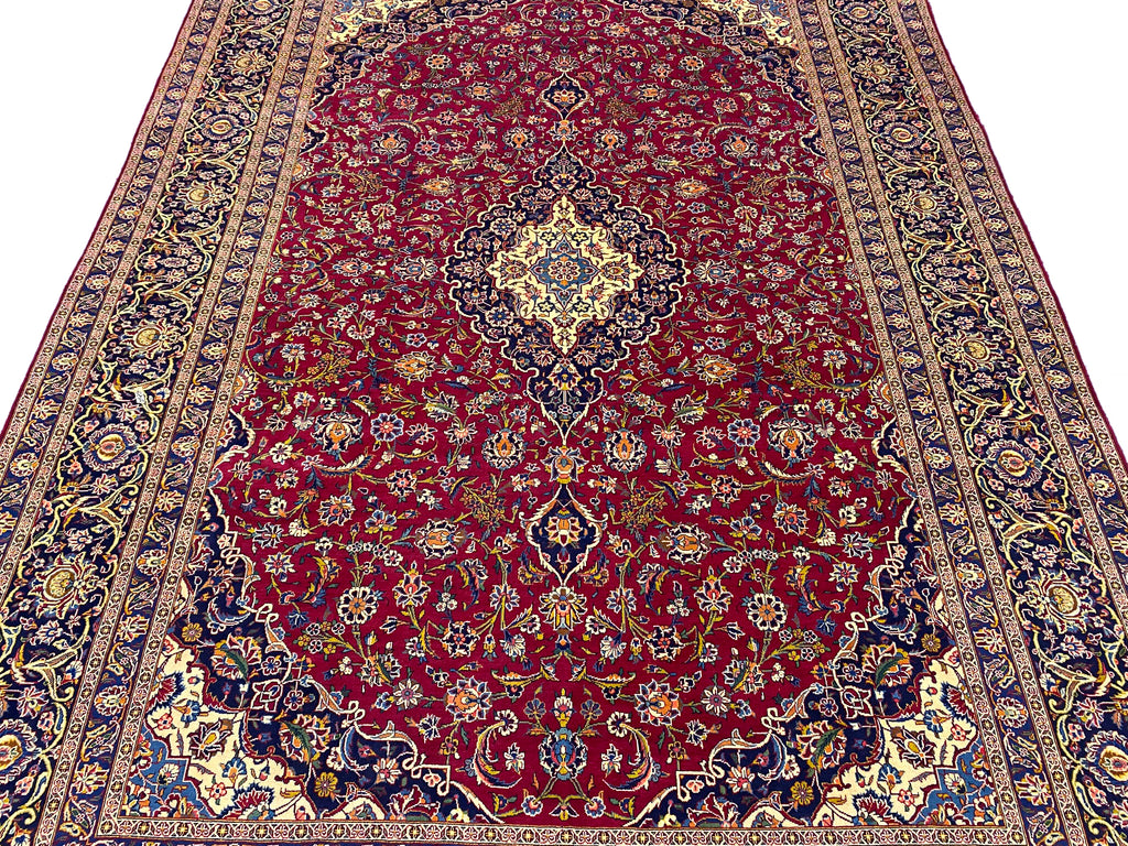 9.8 x 13.6 Persian Classic Kashan Rug #F-6825