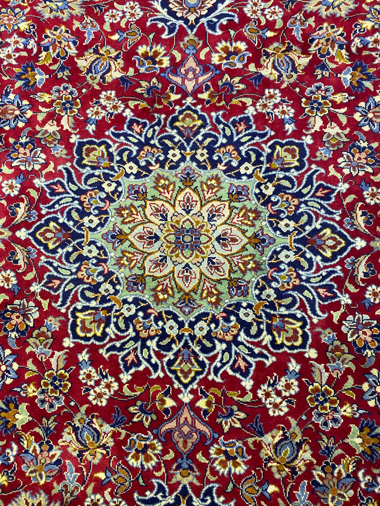 8.5 x 12.3 Classic Persian Kashan Traditional Rug #F-6826