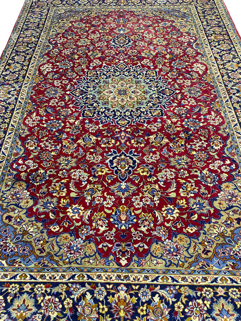 8.5 x 12.3 Classic Persian Kashan Traditional Rug #F-6826