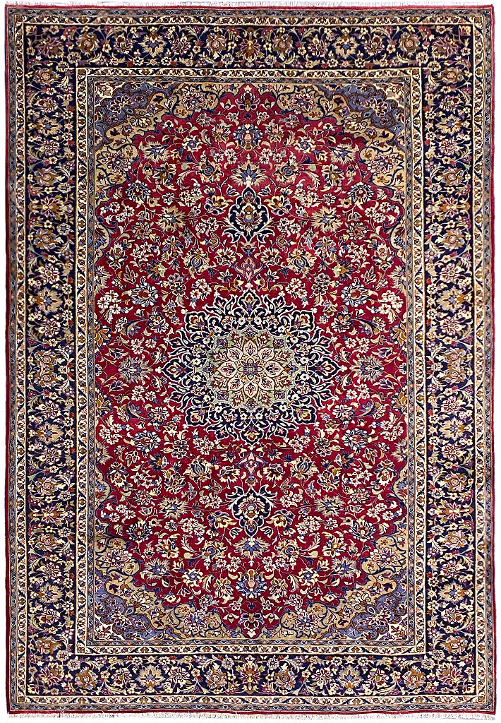 8.5 x 12.3 Classic Persian Kashan Traditional Rug #F-6826