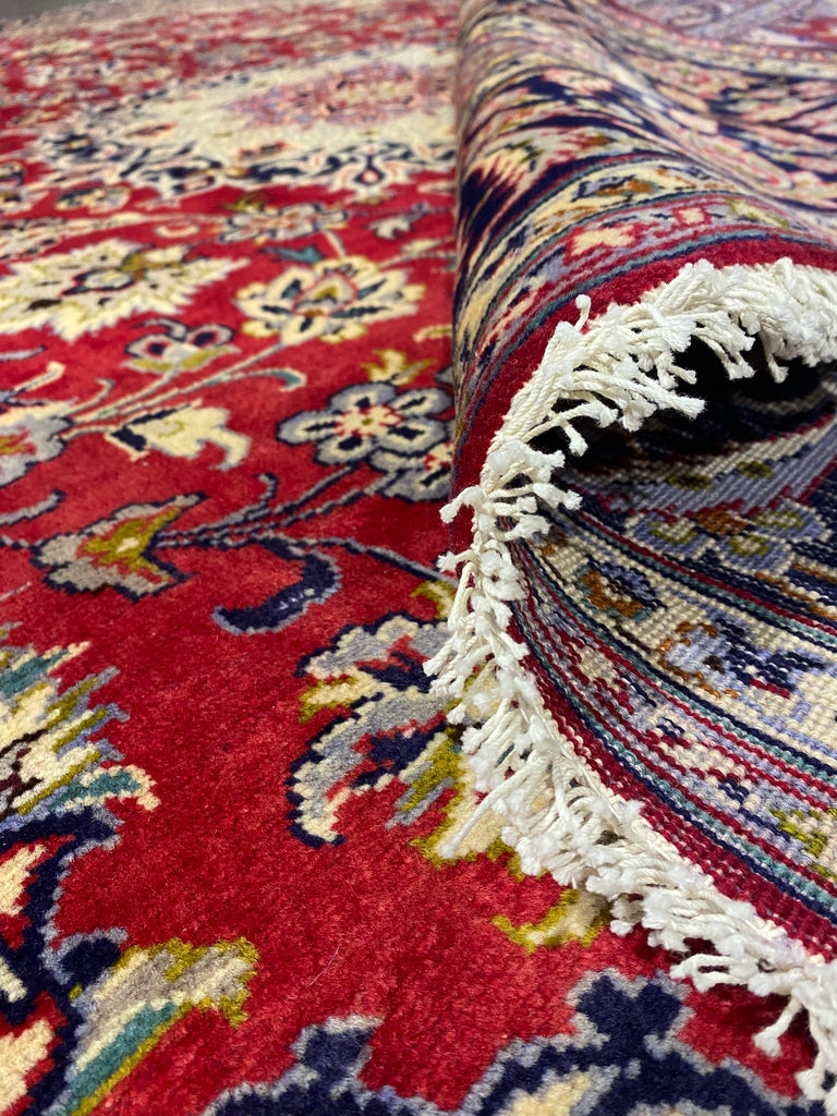 8.2 x 11.9 Semi-Antique Persian Esfahan Wool Rug #F-6827