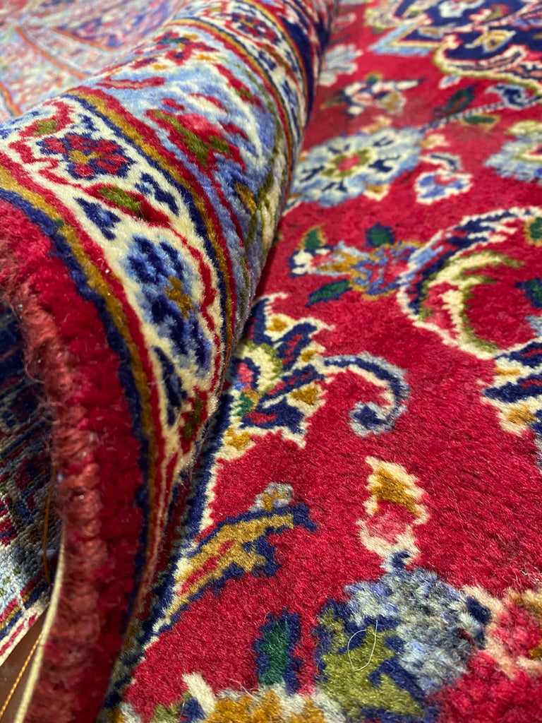 9.8 x 13.2 Authentic Persian Kashan Rug Traditional Carpet Iran #F-6830