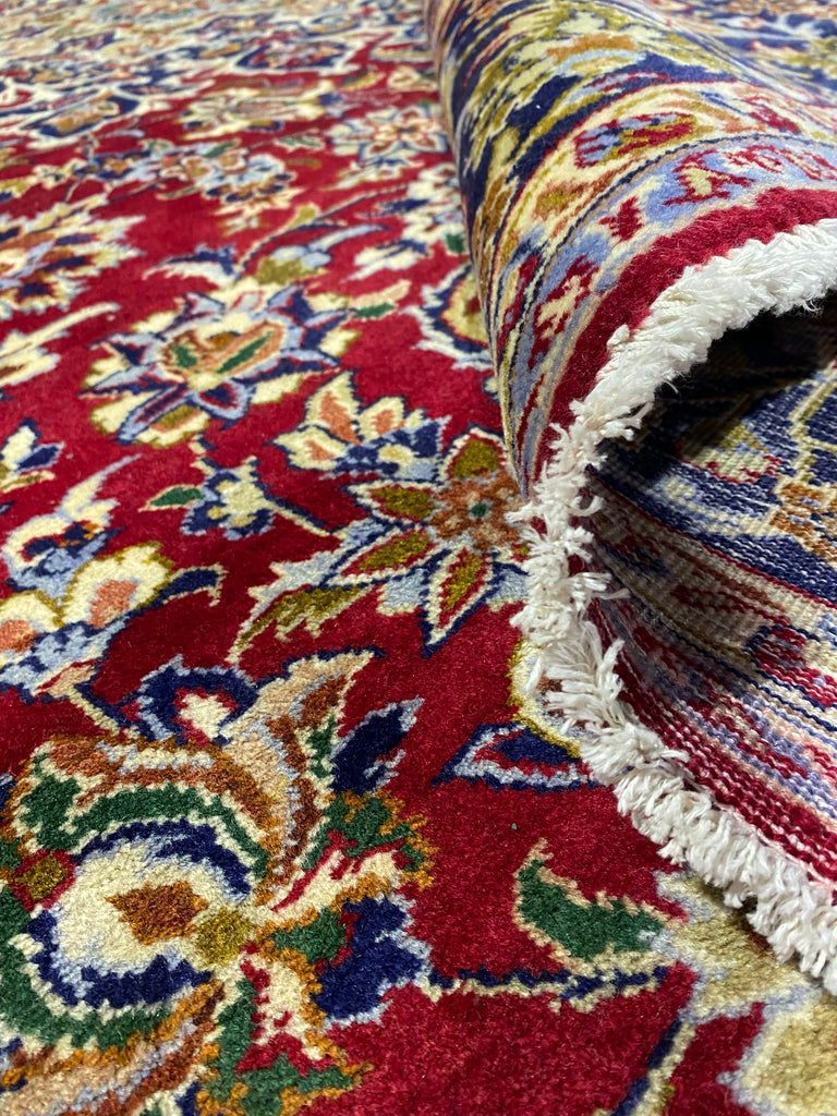 9.8 x 14 Genuine Persian Rug Esfahan Najafabad Wool Carpet #F-6831