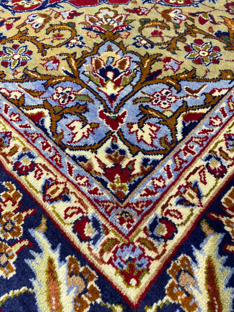 9.8 x 14 Genuine Persian Rug Esfahan Najafabad Wool Carpet #F-6831