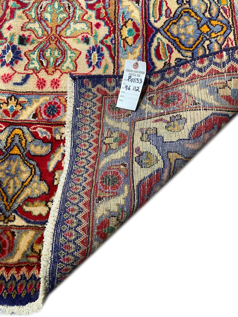 9.6 x 11.2 Genuine Persian Kashmar Rug Squarish Size #PIX-1133