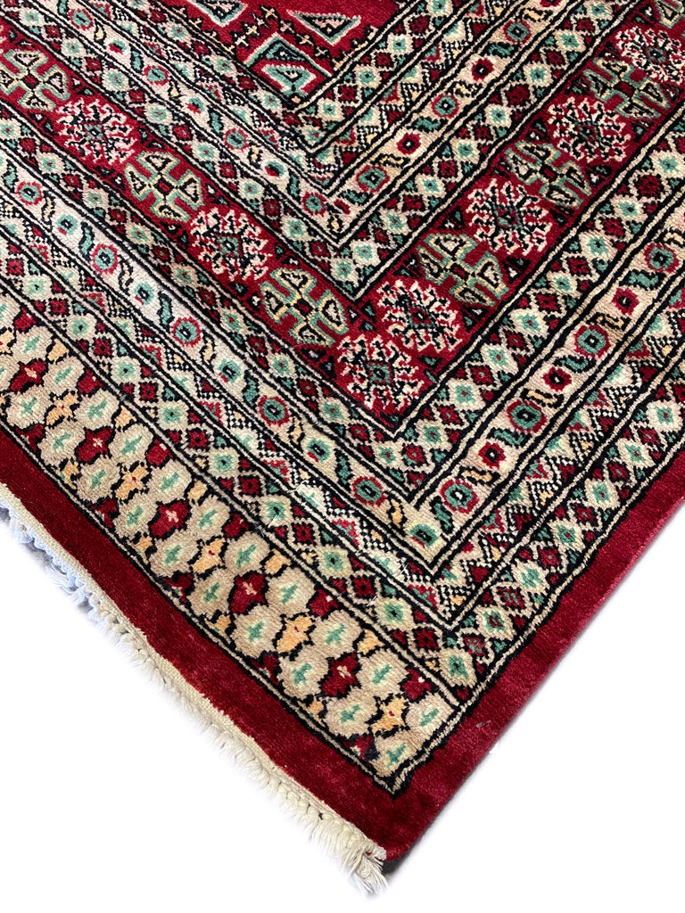 8.3 x 10.8 New Handmade Pakistan Jaldar Bokara Rug #F-6849